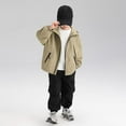 thumbnail image 7 of Lopecy-Sta Kids Hooded Winter Jacket with Front Zip & Zippered Pockets - Durable Autumn Warm Outerwear, 7 of 7