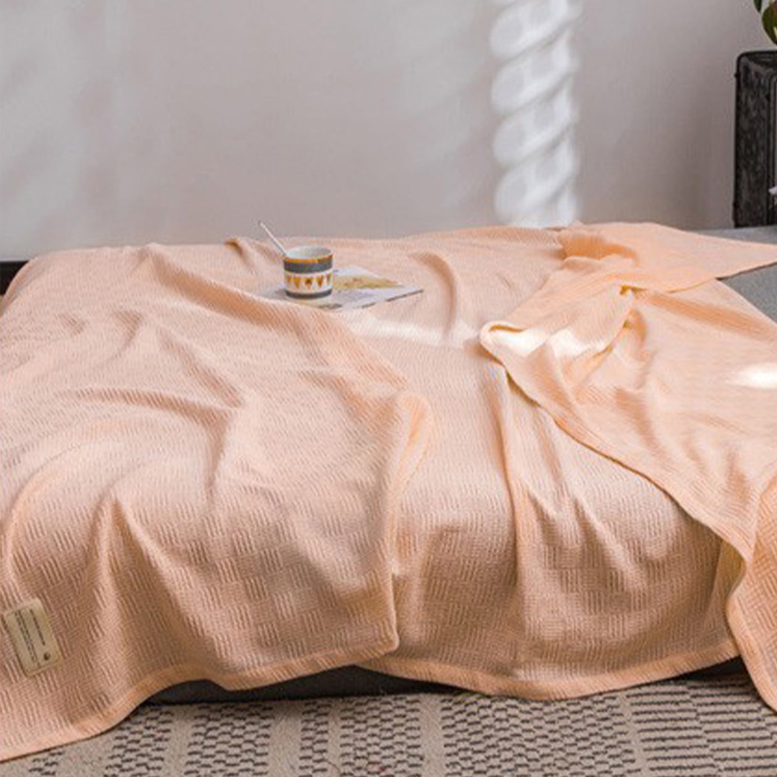 EGNMCR Blankets Throws Cotton Bed Blanket Twin Cotton Thermal Blanket Lightweight Bed Throw Breathable Premium Soft Comfortable Blanket For All Season cooling blanket Walmart