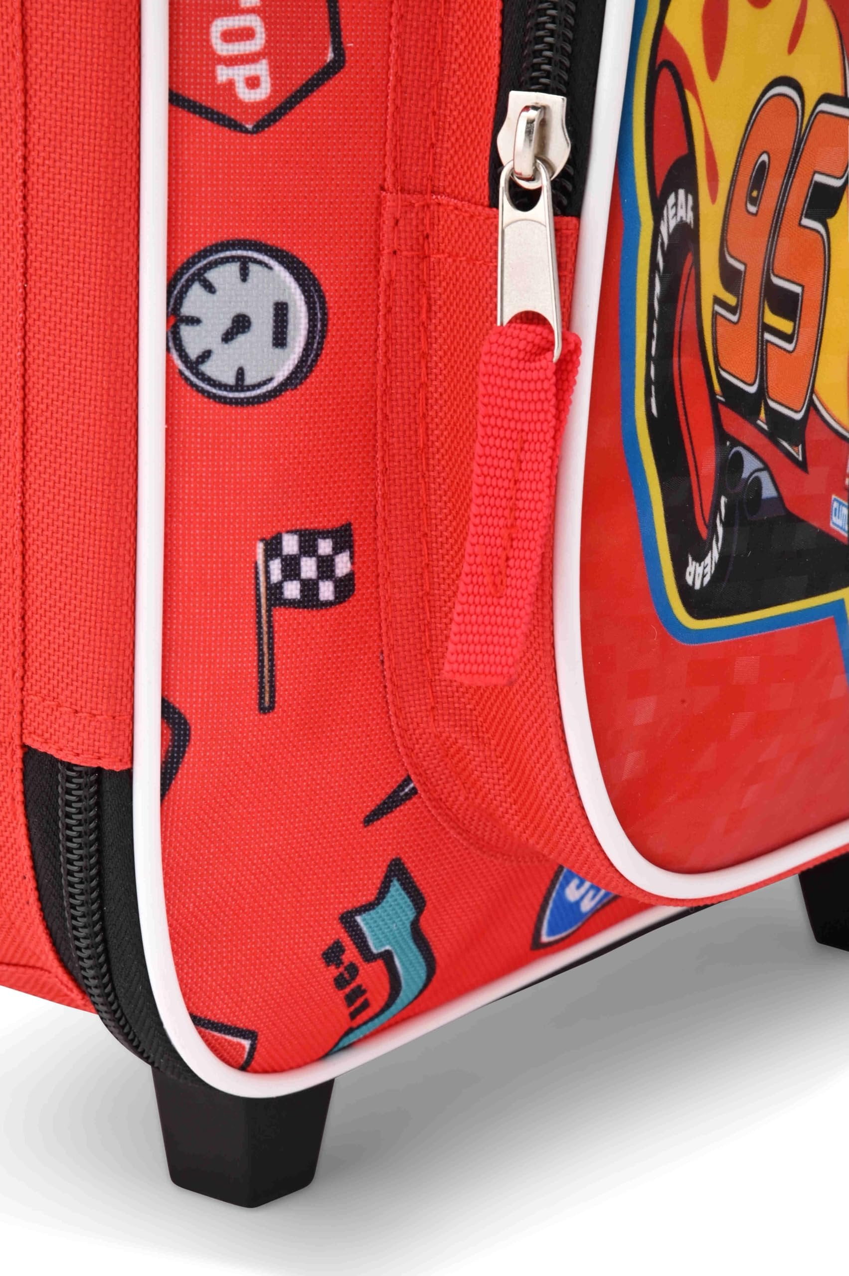 Fast Forward Cars Luggage 16" Soft Side Wheeled Pilot Case- Rolling Suitcase 16x12x5