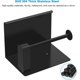 thumbnail image 4 of Toilet Paper Holder, Roll Paper Holder Without Drilling Toilet Paper Holder, Paper Dispenser with Shelf, SUS 304 Stainless Steel, Self-adhesive and Wa, 4 of 5