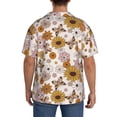 thumbnail image 7 of Goofa Sunflowers And Butterflies Printed Men's Casual Short-sleeved Shirt,Lightweight Breathable Button-down,Summer Casual men's top,Versatile Fashion shirt-, 7 of 7