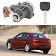 thumbnail image 4 of Door Lock Cylinder Key Kit, Easy Control Left Front Excellent Mechanical Stability Car Door Lock Cylinder  For LHD Car, 4 of 8