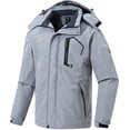 thumbnail image 3 of Tyhengta Mens Waterproof Ski Snowboard Jacket Windproof Winter Mountain Snow Coat Cation Lightgray XL, 3 of 8