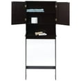 thumbnail image 3 of Country Two Door Over the Toilet Cabinet, Adjustable Shelf, Espresso, 3 of 11