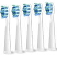 thumbnail image 1 of LinenLoon Replacement Toothbrush Heads Compatible with 507/508/515/551/917 / D7 / D8 / 959.White.5 Count, 1 of 5
