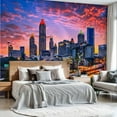 thumbnail image 2 of Prxcm Canvas Wall Mural Peel and Stick Large Wallpaper Atlanta Georgia Skyline Wall Art Decor for Living Room Bathroom Self Adhesive and Removable 69in x 98in, 2 of 2