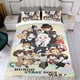 thumbnail image 4 of Bungou Stray Dogs Conjunto de sábanas temático, trío de piezas, cómodo y amigable con la piel, diseño único, regalo de decoración para el hogar para familiares, amigos y fans,140cm *210cm, 4 of 6
