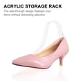 thumbnail image 3 of SHISUYAN 5Pcs Acrylic Shoes Display Rack Sandals Showing Stand Shoes Storage Rack, 3 of 9
