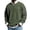 Army Green_001, variant on Domuza 2026 Men's Casual Fashion up Collar Contrasting Zipper Waffle Sweatshirt,Daily Loose&Simple Half Zip Pullover Sweatshirt Wine 4XL