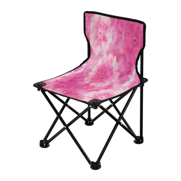 Outdoor Folding Chair 14.46x14.46x22.83 Inches, Camping Folding Chair Easy to Carry Ideal for Outdoor Picnics Camping Park Fishing Pink Pattern Beautiful