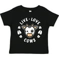 thumbnail image 3 of Inktastic Live Love Cows Boys or Girls Toddler T-Shirt, 3 of 5