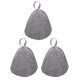 thumbnail image 4 of EeaseMX 3 piezas de gorro de sauna con protector de cabeza flexible y elegante gorro de sauna transpirable de fieltro, 4 of 7