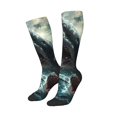 thumbnail image 3 of Salouo Wave Ocean Animal Shark Print Women's Men's Ankle Socks 1-pack Casual Athletic Socks for Unisex Adult Moisture-Wicking Socks for Daily Wear/Running/Sport, 3 of 8