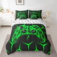 thumbnail image 2 of Castle Fairy Teens Green Gamepads Twin Bedding Sets,Video Game Bedding Comforter Set, 2 of 8