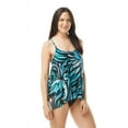 thumbnail image 2 of Coco Reef Womens Cassis Swirl Mesh Layer Underwire Tankini Top C-DD Cups Style-U81035 Swimsuit, 2 of 4