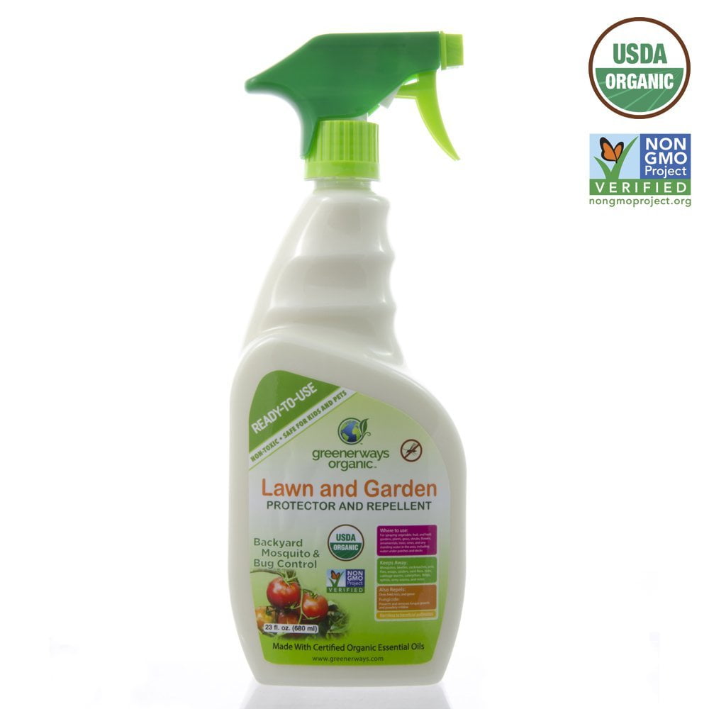 Greenerways Organic Insecticide Mosquito Repellent, Outdoor Backyard
