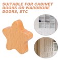 thumbnail image 2 of OULII 4pcs Drawer Knobs Modern Wood Star Pull for Wardrobe and Cabinet Use, 2 of 8