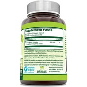 Herbal Secrets Maca 500 Mg Per Serving 250 Veggie Capsules Supplement | Non-GMO | Gluten Free |