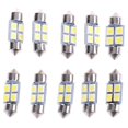 thumbnail image 1 of 10pcs 5050 31mm 4smd Led White Light Car Interior Dome Festoon Bulbs Dc12v, 1 of 5