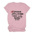 thumbnail image 2 of Camiseta de mujer Camisetas divertidas y lindas de manga corta Camiseta con estampado divertido Camiseta con estampado de letras Tops Blusa Regalo para mujeres OAVQHLG3B Store lin121212, 2 of 4