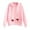 Pink, variant on Blouses for Women Casual Dressy Fall Winter Loose Fit Hooded Long-sleeved Bubble Cold Shoulder Drawstring Heart Print Hoodies Sweatshirt(Black,XXXL)