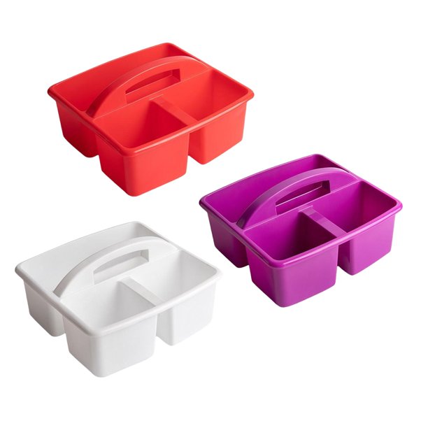 Organizador Baoblaze 3 piezas Cesta de almacenamiento divisor Rojo Violeta blanco