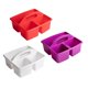 thumbnail image 1 of Organizador Baoblaze 3 piezas Cesta de almacenamiento divisor Rojo Violeta blanco, 1 of 8