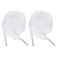 thumbnail image 1 of 2 pares de cordones planos, cordones de 2.2 cm de ancho y 160 cm de largo, color blanco, 1 of 7