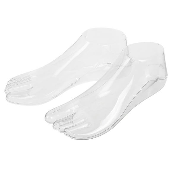 Masteelf Mannequin Foot Sock Model Foot Model Stand .00X7.50X7.00CM Transparent