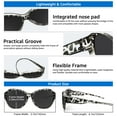 thumbnail image 5 of TINHAO Polarized Sunglasses Over Glasses, Wrap Around Cat Eye Sun Glasses Fit Go Over Shades for Driving, 5 of 7