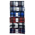 thumbnail image 5 of Yacht & Smith Warm Fleece Knit Winter Neck Scarves, Bulk, Unisex Black Plaid Stripe Design (6 PACK FLEECE PLAID), 5 of 9