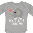thumbnail image 4 of Inktastic My Auntie Loves Me Niece Boys or Girls Long Sleeve Baby Bodysuit, 4 of 5