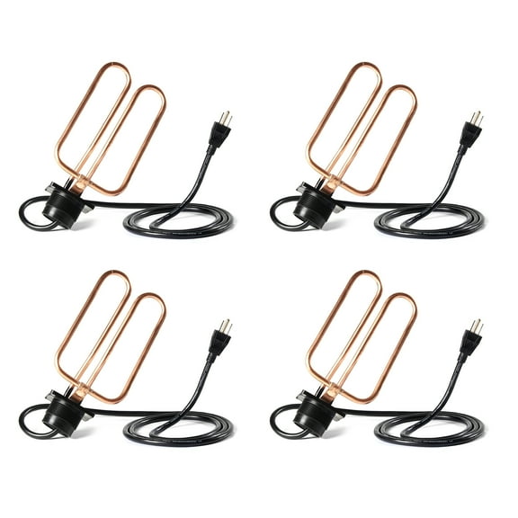 Farm Innovators Tank Drain Plug De-Icer for Rubbermaid Water Tanks, 4 Pack