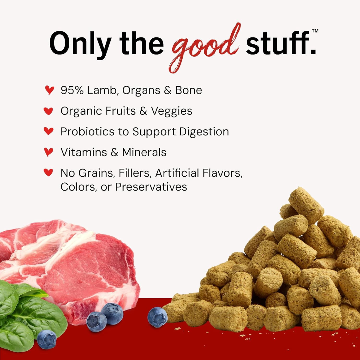 Stella & Chewy's Dandy Lamb Meal Mixers Freeze-Dried Dry Dog Food, 3.5 oz.