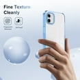 thumbnail image 4 of Compatiable with iPhone 11 Case Clear, Transparent Crystal Shockproof Phone Case, Slim Anti-Scratch Hard PC + Soft TPU Back Protective Cover Bumper Non-Slip Design For iPhone 11, Blue, 4 of 8
