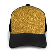 thumbnail image 3 of Naloa Gold Glitter Adult adjustable Print Baseball Hat, Patchwork curved brim baseball capfor Men and Women, One Size, 3 of 5