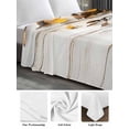 thumbnail image 6 of Yellow Floral Spring Twim Size Flat Sheet, Wrinkleproof & Fadeproof Cooling Flat Bed Sheet Only, Vintage Summer Botanical Breathable Soft Bedding Top Sheets 66 x 96 Inches, 6 of 8