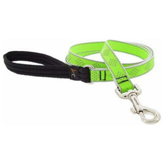 Lupine 3/4 In. x 6 Ft. Reflective Green Diamond Dog Leash 48109