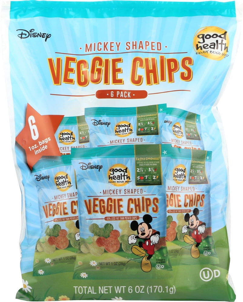 Good Health Mickey Shaped Veggie Chips, 1 Oz., 6 Count