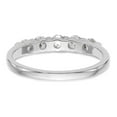 thumbnail image 5 of 14K White Gold Ring Band Wedding Diamond Round 5-Stone , Size 6, 5 of 7