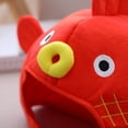 thumbnail image 4 of Shisuyan Adjustable Puffer Fish Headwear Funny Cosplay Hat Cartoon Photo Props (Red), 4 of 8