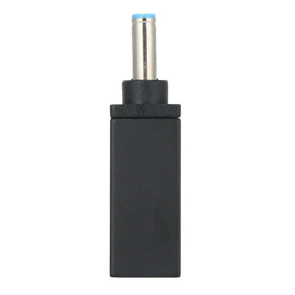Adaptador de tipo C a CC, conector hembra a macho de 4,5 x 3 mm, conector PD recto, dispositivo de carga para portátiles HP.
