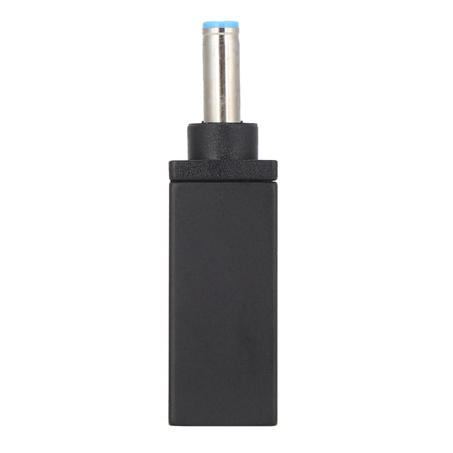 Adaptador de tipo C a CC, conector hembra a macho de 4,5 x 3 mm, conector PD recto, dispositivo de carga para portátiles HP.
