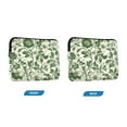 thumbnail image 7 of FORMRS 13-13.3 inch Laptop Sleeve Case Soft Carrying Quilted Computer Bag Cover, Green Floral, 7 of 7
