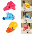thumbnail image 5 of 3 uds extensión de grifo extensor de grifo para chico bebé lavado de manos diseño de lavado de animales de dibujos animados fregadero de baño pato + elefante + delfines 10*8cm TUNC Sencillez, 5 of 5