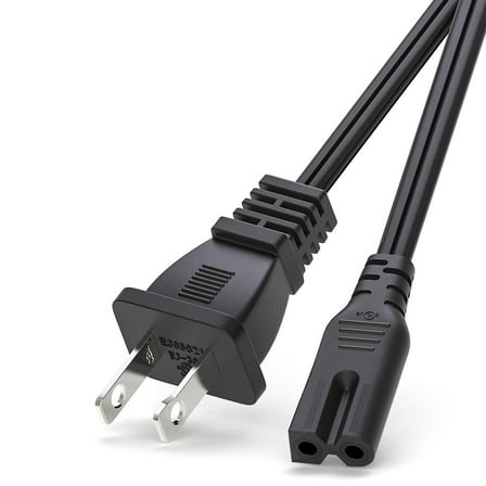 BICMICE 12Ft Polarized Power Cord for Vizio LED TV Smart HDTV D-E-M Series, IEC320 C7 to NEMA 1-15P
