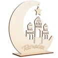 thumbnail image 1 of Colgante de madera para mezquita, Luna, estrella, Ramadán, adorno de madera, suministros para fiestas, decoraciones, 1 of 14
