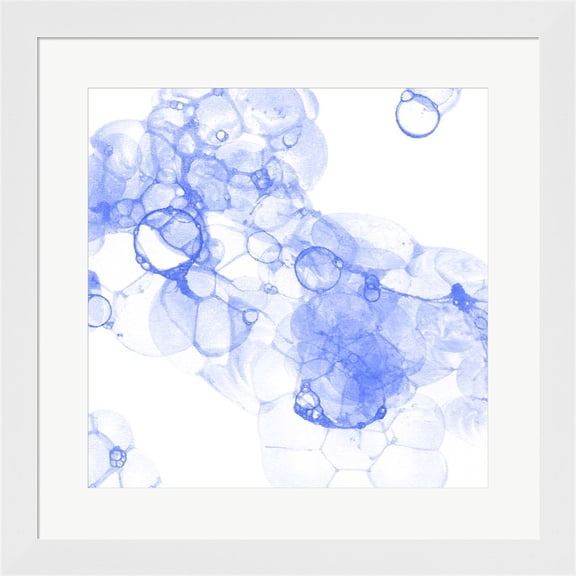 Great Art Now Bubble Square Blue IV by Kelsey Wilson, Framed Wall Art, 19.75W x 19.75H