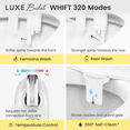 thumbnail image 4 of LUXE Bidet WHIFT 320 - Warm Water Deodorizing Bidet Attachment, White, 4 of 9