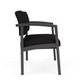 thumbnail image 4 of Lesro Lenox Steel Fabric Bariatric Waiting Room Guest Chair in Charcoal/Open House Black, 4 of 5